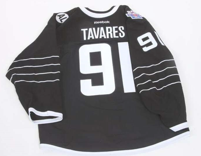 black and white islanders jersey